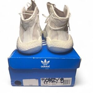 Adidas Crazy BYW Basketball Shoes – Men’s 11- Cloud White – Excellent Condition